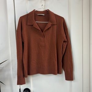 Everlane Cashmere Polo in Cinnamon